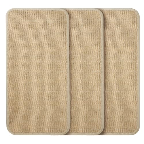 3 tapete raspador para gatos sofá de 50 x 25 cm, Sisac gato Scratch, resistente ao desgaste, raspador gatos sofá para proteger sofás, portas
