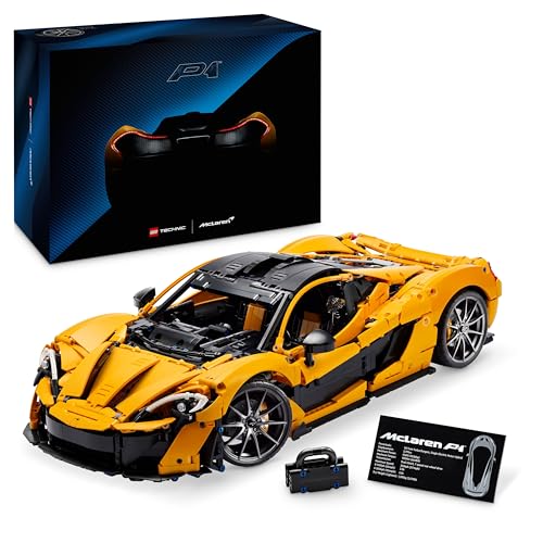 LEGO Technic McLaren P1 Maquete de carro em escala para adultos - presente para pais - Hipercarro de corridas - kit de casacos - decoração de casa e estante 42172