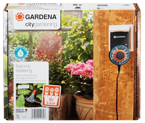 Gardena Sistema de rega City Gardening, para um máximo de 6 m de jardineiras, padrão, 21 x 27,5 x 27,5 cm