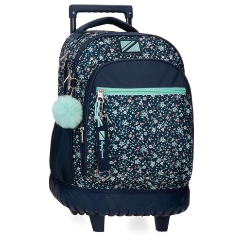 Pepe Jeans Alenka Estojo escoler, tamanho usado na mochila, carteira ou mala de Joumma Bags, Ganga, M, Mochila rodas