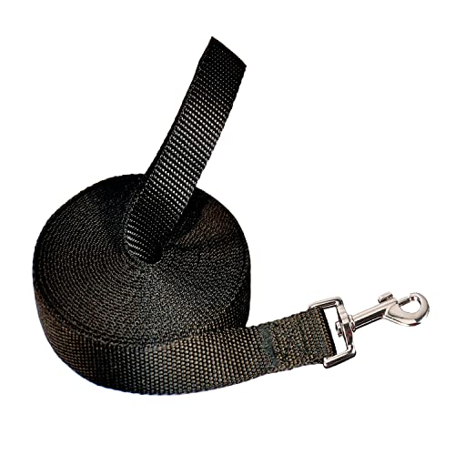 Trela para cães longa, 5 m trela para cães treino, corda para cães, trela resistente forte para animais de estimação campismo passeio treino preto