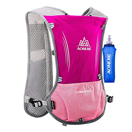 AONIJIE 5 l Mochilas de hidratação multifuncional, ideal para desportos ao ar livre, campismo, ciclismo, corridas, alpinismo ou caminhadas, inclui uma garrafa de água de 500 ml