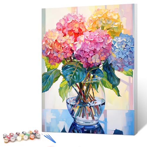 gelrovaled Pintar por números, pintura por NLECELL para adultos, kit de pintura a óleo de tela com pincéis, pigmento acrílico 30 x 40 cm, com moldura (Cat)