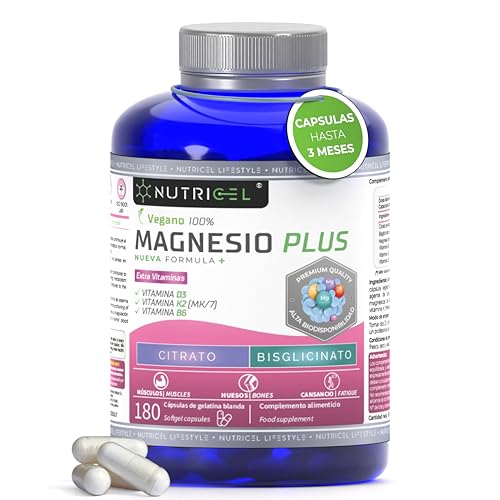 Citrato de magnésio 1577 mg bisglicinato de magnésio 600 mg - Reduz o cansaço e fadiga, alivia as articulações e músculos da dor, glicinato de magnésio, magnésio e alta biodisponibilidade| 180