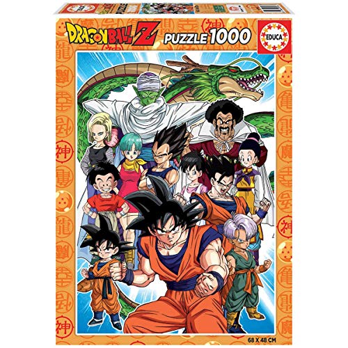 Educa - Puzzle de 1000 peças para adultos | Dragon Ball. Inclui cola Fix Puzzle. 14 Anos (18496)