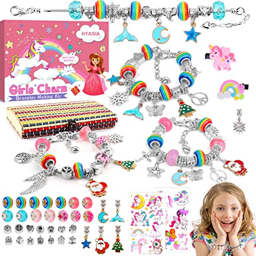 Unicórnio presentes meninas 5-12 anos crianças, kit artesanato para fazer jóias jogos pulseiras 5 anos, calendário advento natal brinquedos originais