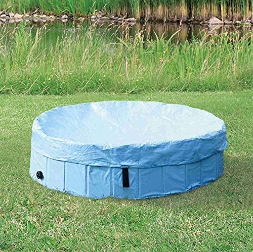 TRIXIE Cobertura para piscina para cães para cães, azul petróleo/cinzento