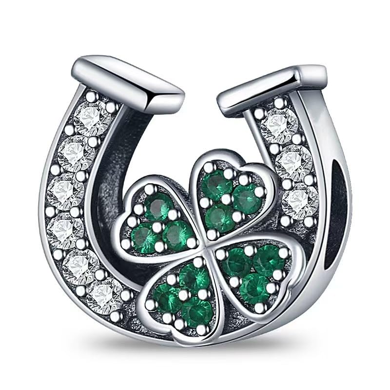 GHMIOU Charm - Missangas de prata de lei 925 com contas de desenhos animados de prata de lei 925, prata esterlina