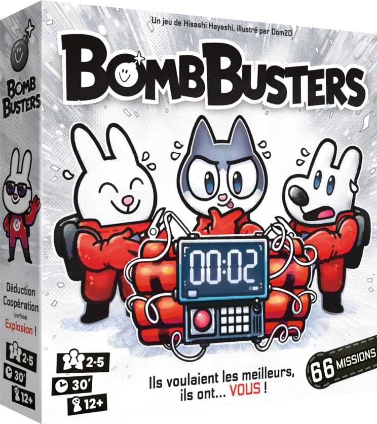 Asmodee Bomb Busters | ES | Cocktail Games | 12 | 2-5 jogadores | 30-60 minutos | Jogo de família | Jogo de mesa cooperativa | adultos e crianças | Desativar a bomba em equipamento, Estratégia