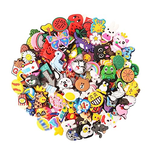 Ainiv Shoe Charms, ornamentos de sapatos, PVC encantos cristal Clog Ornamentos para sapatos para presentes de crianças festa de aniversário