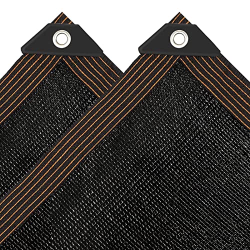 Toldo: 5 x 5 m fixo com ilhó 90% de proteção solar, cor preta, tecido para jardim, terraço, terraço, proteção UV, para plantas, casas de água, gado