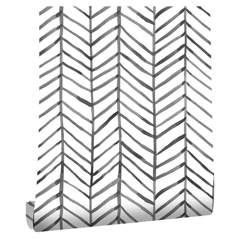 myforHD Papel de parede autocolante vinil autocolante móveis impermeável moderno geométrico de riscas douradas para decoração de paredes em casa de banho, sala de estar, quarto e móveis de cozinha