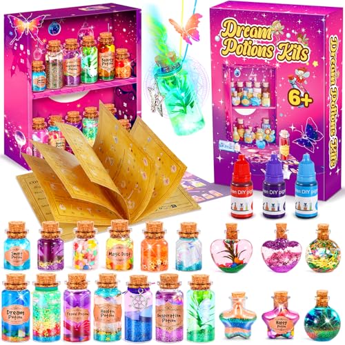 Subtail Poções mágicas meninas - kit de artesanato para menina 6 7 8 9 10 11 12 anos - Fairy Magic Potion Kit | areia mágica - brinquedos criativos de presente para menina 6-11 anos