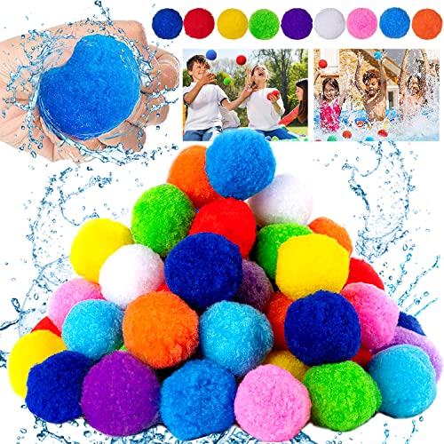 Bolas bombas de água, 45 unidades balões de água reutilizáveis, bola Buuum água, ideal para jardim, piscina e jogos aquáticos ao ar livre, jogos de luta aquática no verão