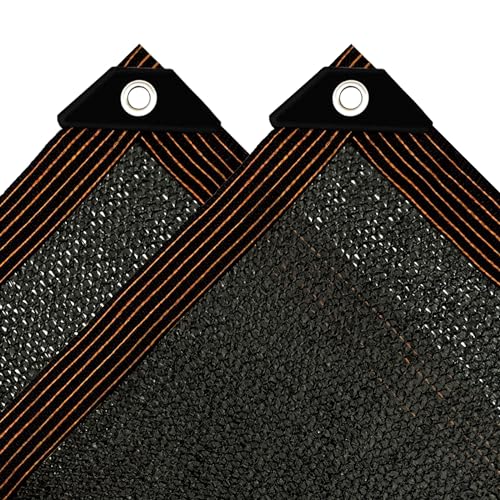 Toldo retangular com ilhós, 3 x 4 m, 70% proteção solar, tecido de toldo, para proteção contra o vento, varanda, rede de sombra para terraço/estufa, preto, rede de sombra grande