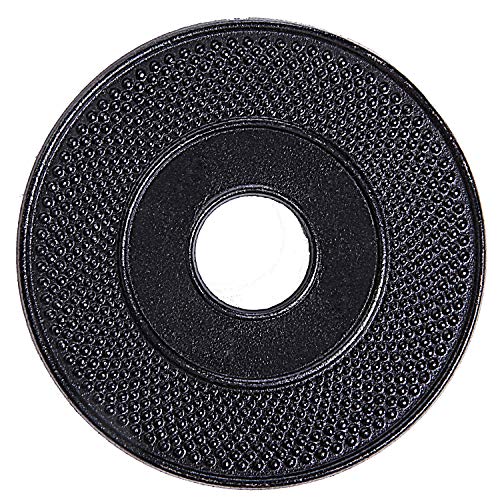 Webao Protetor de mesa de ferro fundido de 13,5 cm, tapete isolante decorativo com pernas antiderrapantes, cor preta