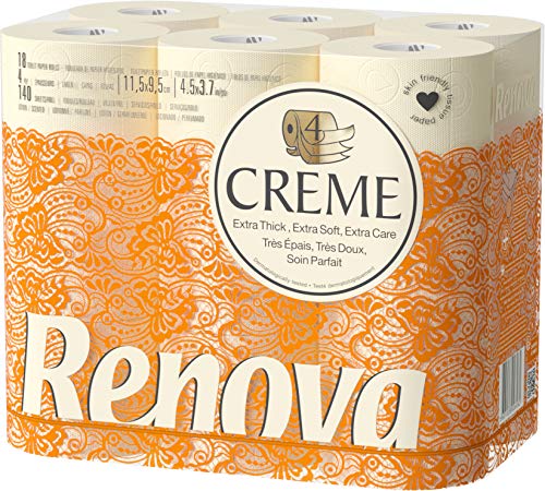 Renova Papel higiénico creme, 18 rolos