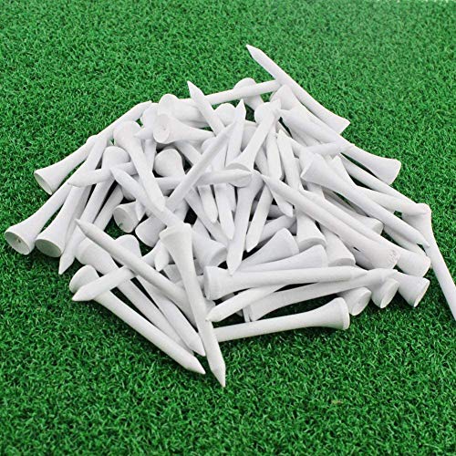 Kofull Tees de golfe de madeira de 70 mm, embalagem de 100 unidades