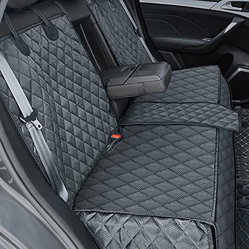 ANOSOSPECIAL Capa de assento traseiro para cães infantis, protetor de assento traseiro de pele anti-aderente para animais de estimação, modelo universal impermeável para SUV automotivos